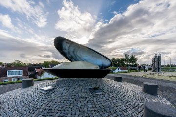 Le monument de la coquille de moule à Bruinisse
