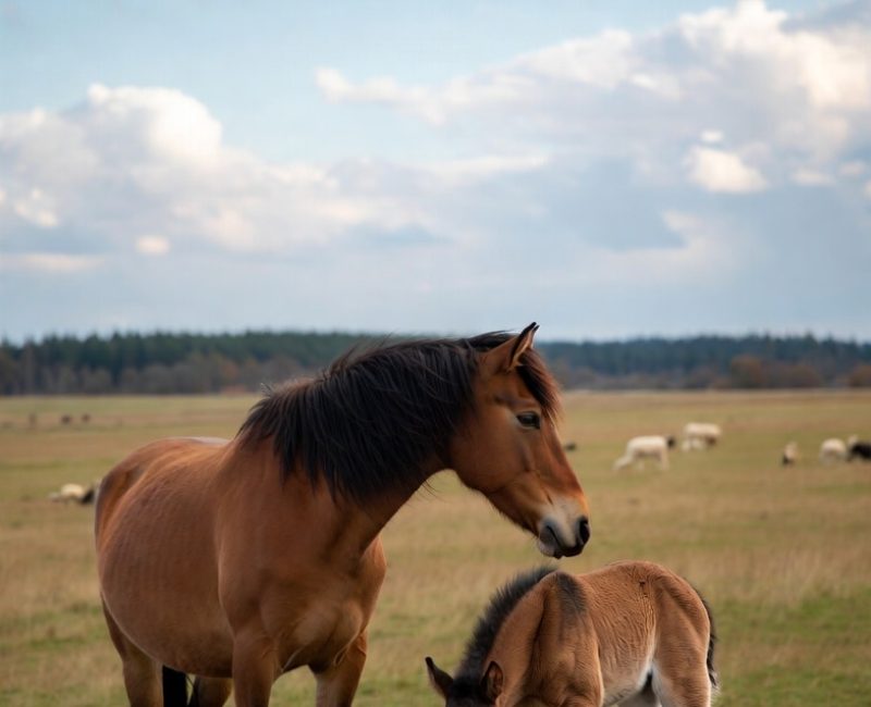 Paard en veulen